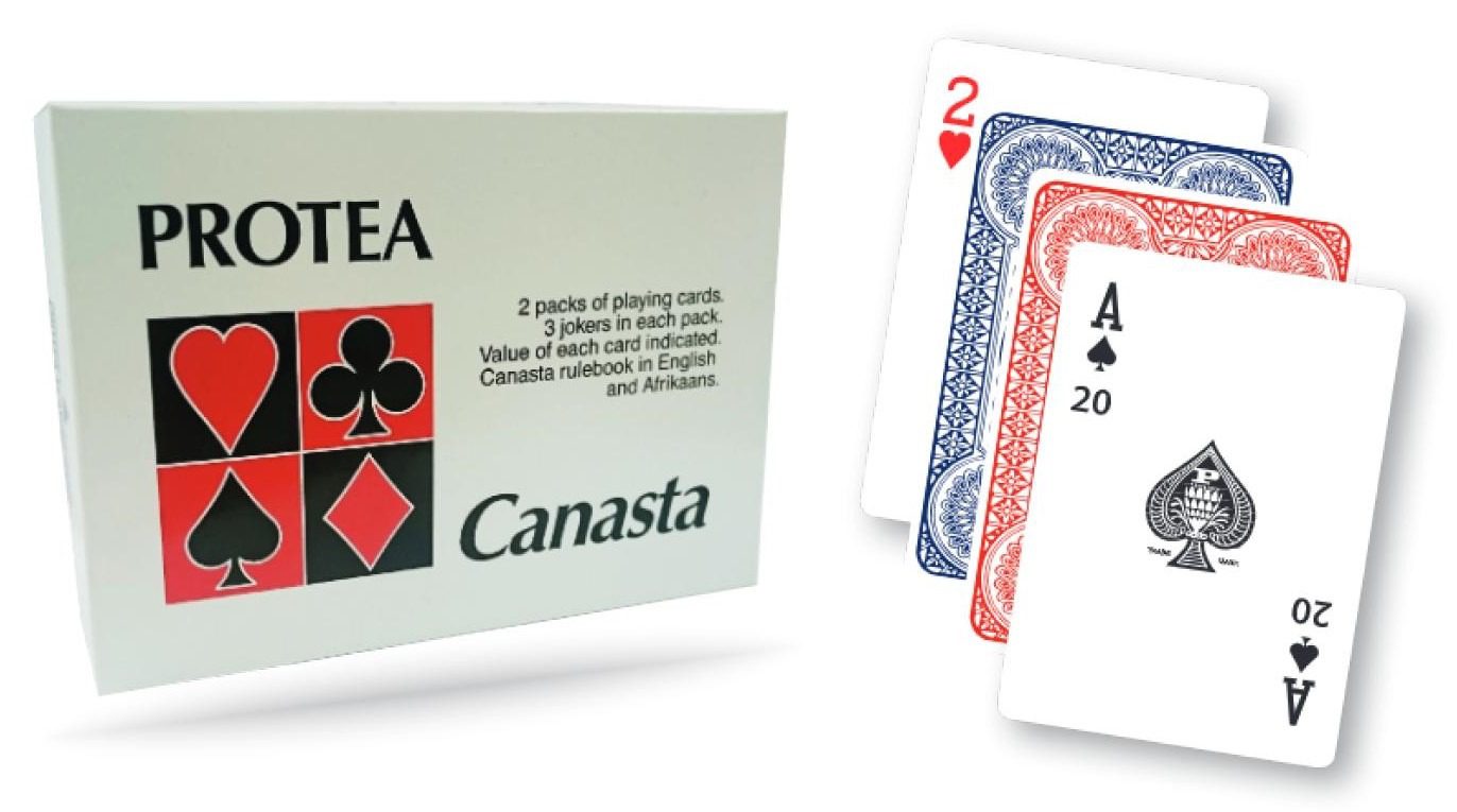 Canasta playing cards in box